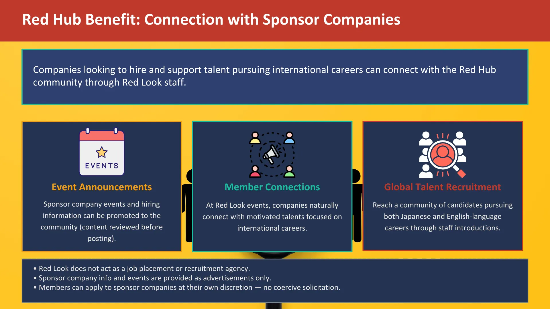 How Red Hub connects members with sponsor companies