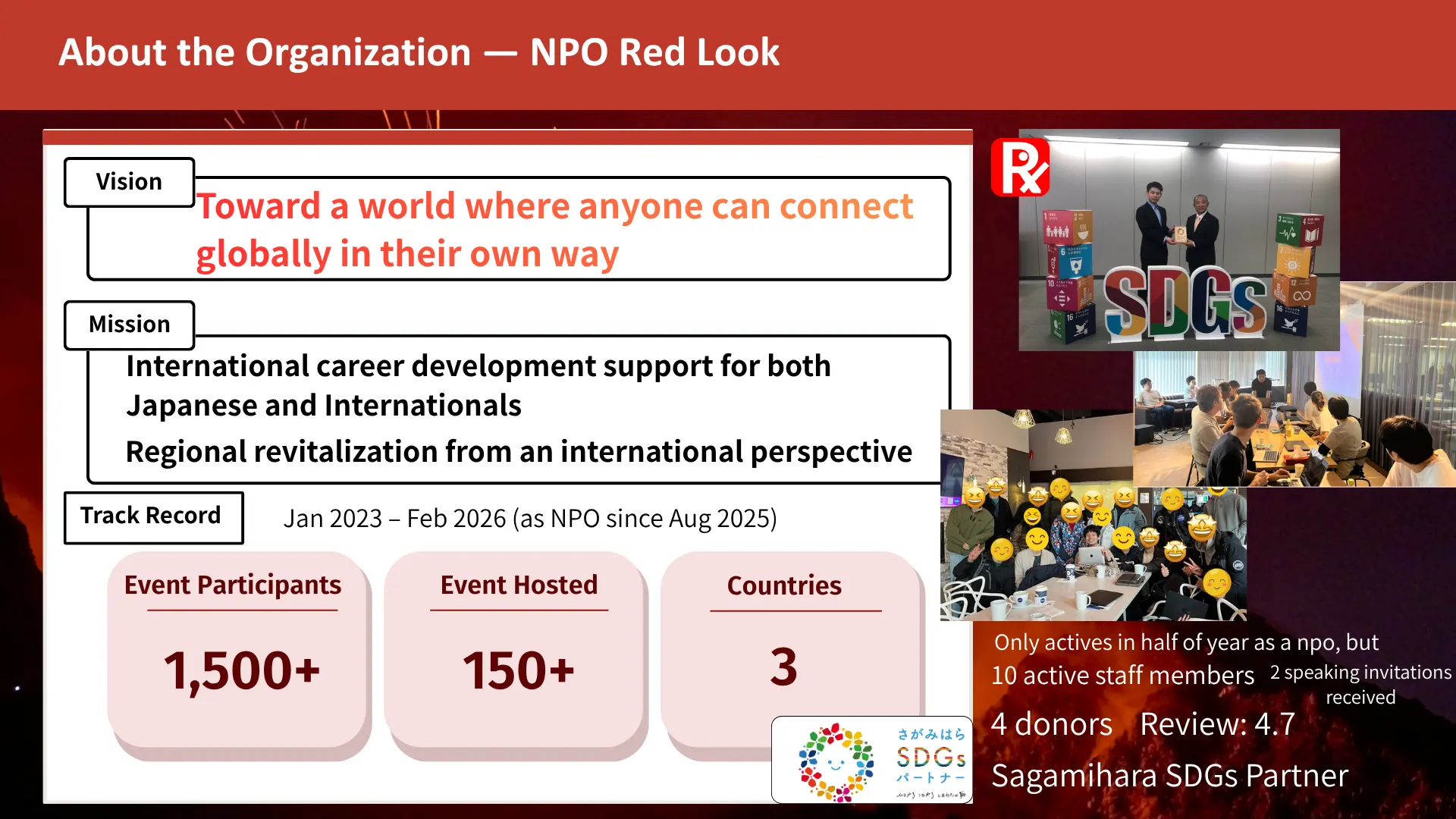 About NPO Red Look: vision, mission and track record